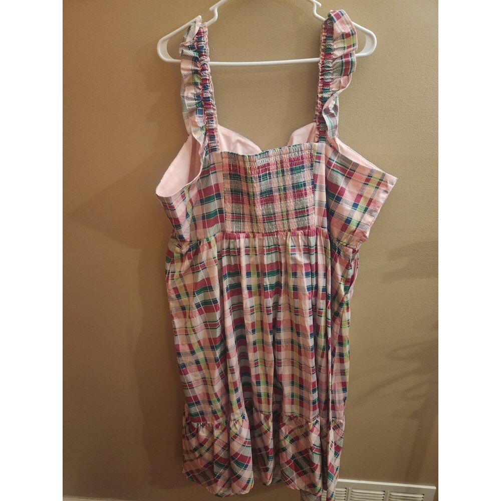 Torrid Mini Poplin Tiered Ruffle Strap Dress Multicolor Size 4 4X 26 NWT - Picture 5 of 6